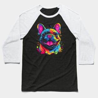 French Bulldog Smiling Baseball T-Shirt